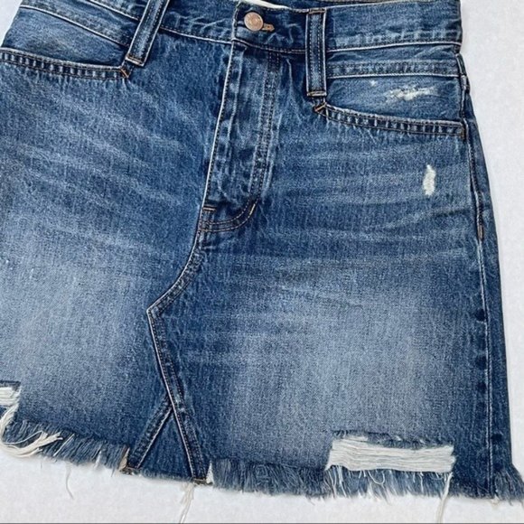Madewell Rigid Denim A Line Skirt Womens 26 Summer Festival Casual Vacation - Picture 3 of 13